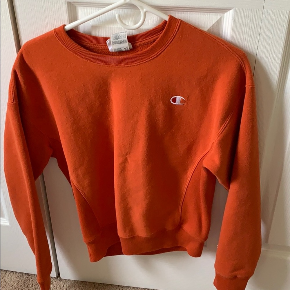 Burnt orange Champion sweatshirt